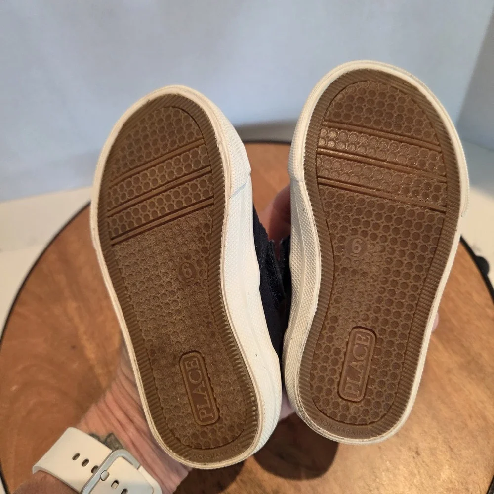 The Children's Place Boys Navy Tidal Slip On‎ Sneaker Shoes Size 6